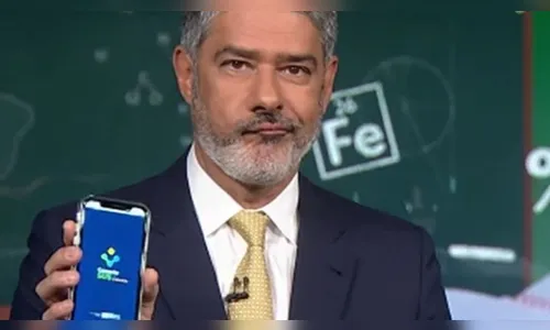 William Bonner mostra frustração com aplicativo do governo