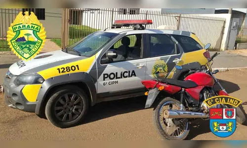 PM recupera em Ariranha do Ivaí moto furtada há 13 anos