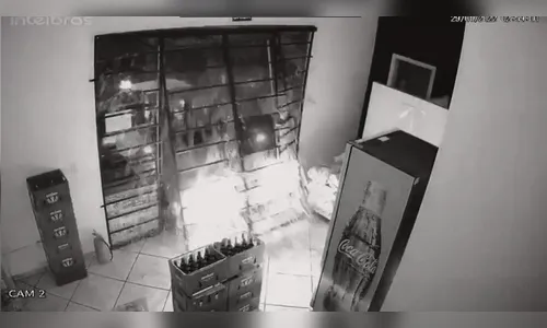 Flagrante: Ladrões arrombam loja em Apucarana; assista