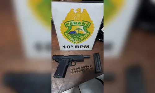 Homem é preso com pistola durante ocorrência em Apucarana