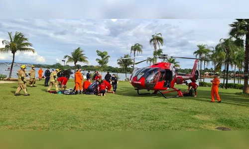 Mulher tem braço decepado em acidente no Lago Paranoá