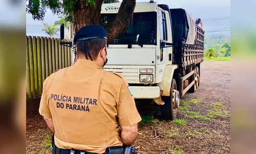 PM de Apucarana recupera caminhão roubado em Mamborê