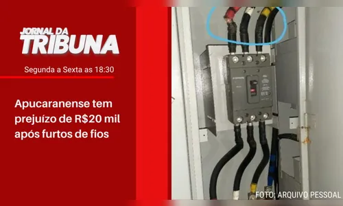 Apucaranense tem prejuízo de R$20 mil após furtos de fios