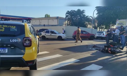 Câmera registra acidente que matou adolescente no PR