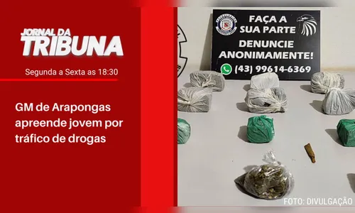 GM de Arapongas apreende jovem por tráfico de drogas