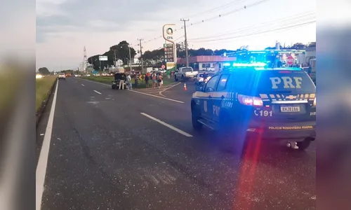 Mulher de 41 anos morre em acidente grave na BR-376