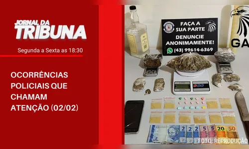 OCORRÊNCIAS POLICIAIS QUE CHAMAM ATENÇÃO (02/02)