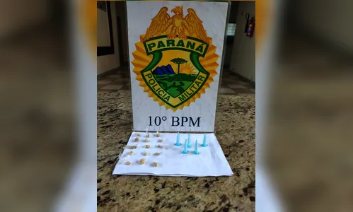 PM de Apucarana apreende pedras de crack e cocaína