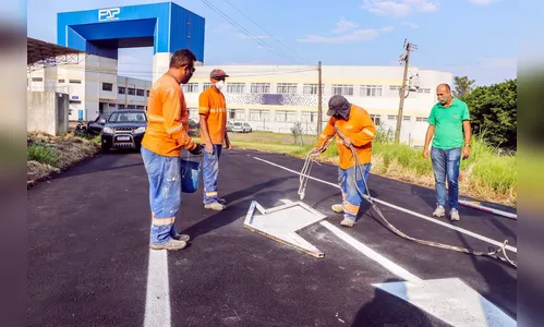 Sinalização de trânsito atende 18 setores da cidade