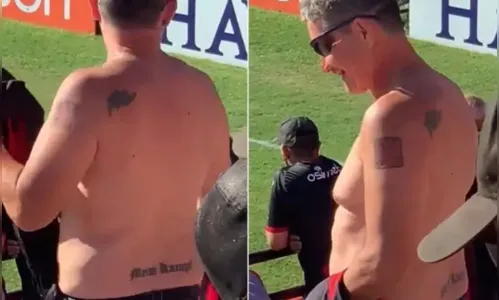 Torcida do Brasil-RS expulsa homem com tatuagens nazistas