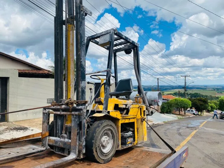 A empilhadeira teria apresentado problemas nos freios