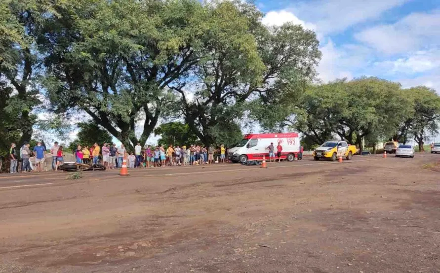 Acidente aconteceu na PR-466, no trevo de saída para Ivaiporã, em frente a Auto Escola Jardim.