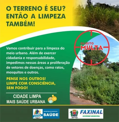 Material de divulgação que a prefeitura disponibiliza no site para informar população