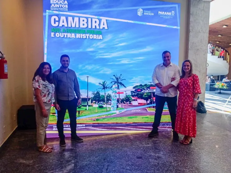 Prefeito de Cambira e equipe participam do Educa Juntos 2022