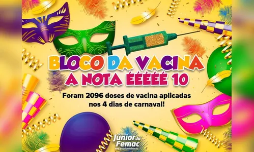 Apucarana vacinou 2.096 pessoas no Carnaval