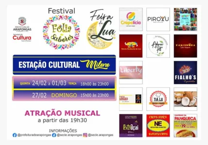 Arapongas realiza Festival Gastronômico "Folia de sabores"