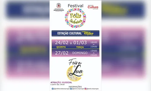 Arapongas terá Festival Gastronômico durante o Carnaval 2022