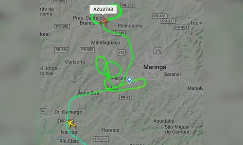 Avião pousa com uma hora de atraso em Maringá após problemas