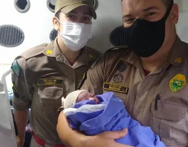 Bebê nasce com ajuda do Samu e Corpo de Bombeiros