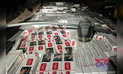 Caminhão com cigarros contrabandeados é apreendido pela PM