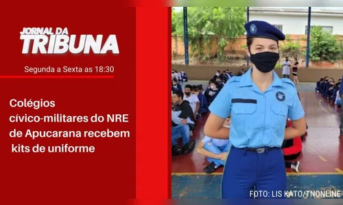Colégios cívico-militares do NRE de Apucarana recebem kits de uniforme