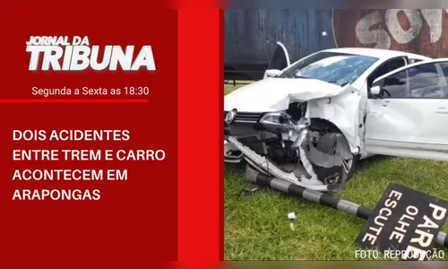 DOIS ACIDENTES ENTRE TREM E CARRO ACONTECEM EM ARAPONGAS