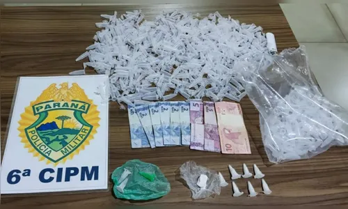 PM apreende cocaína e 451 eppendorfs em Jardim Alegre