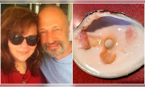 Durante jantar, homem morde molusco e encontra pérola