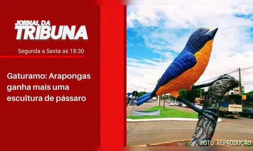 Gaturamo: Arapongas ganha mais uma escultura de pássaro