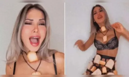 Maíra Cardi usa roupa de pães para homenagear Arthur; veja