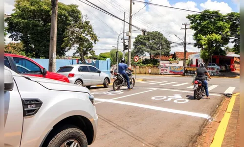 Metade dos semáforos já conta com área exclusiva para motos