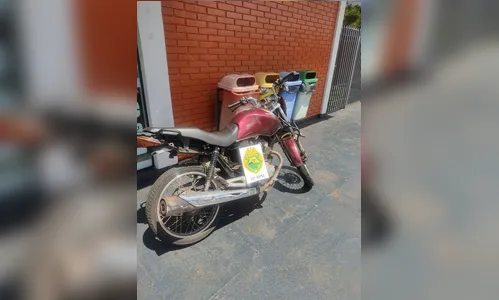 Motocicleta furtada é recuperada pela PM em Apucarana