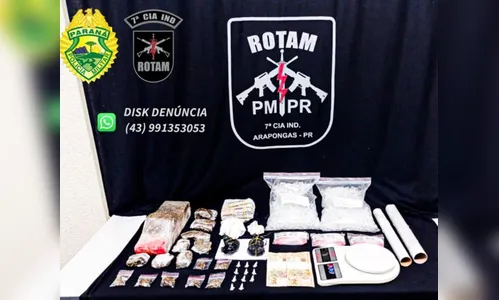 PM apreende drogas com valor estimado em R$142 mil