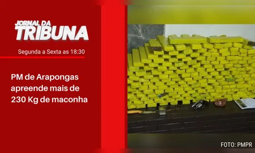 PM de Arapongas apreende mais de 230 Kg de maconha