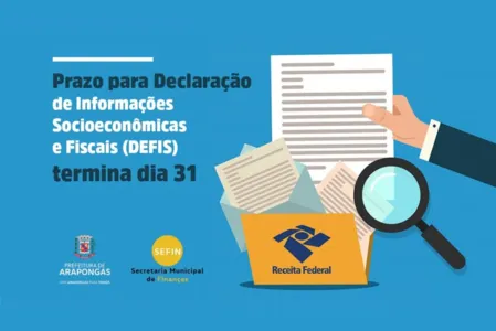 Prazo de entrega da DEFIS para Receita Federal termina dia 31 de março