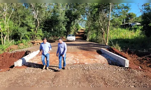 Prefeitura de Ivaiporã conclui construção da ponte Água da Prata