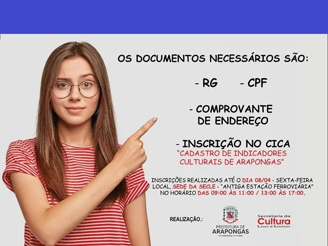 Inscrições para eleição do Conselho de Cultura encerram nesta sexta