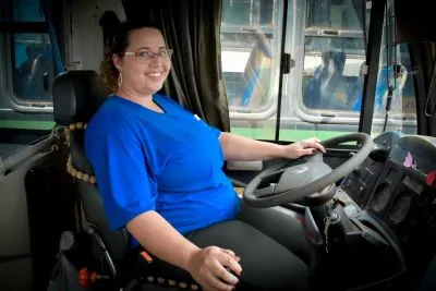 Marilândia do Sul possui a 1ª motorista mulher do transporte escolar