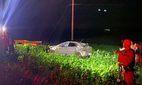 Polícia Rodoviária registra capotamento na PR-082