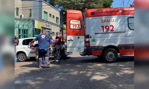 Acidente deixa garupa de moto ferida em Apucarana