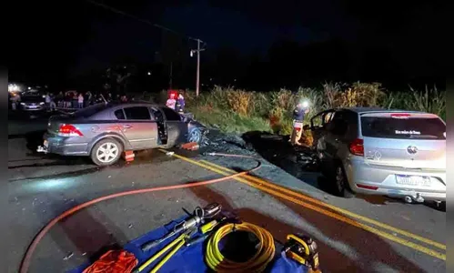 Dois morrem em colisão frontal na BR-369 em Jandaia do Sul