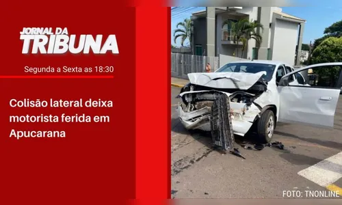 Colisão lateral deixa motorista ferida em Apucarana