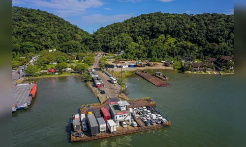 Ferry Boat de Guaratuba opera em velocidade reduzida
