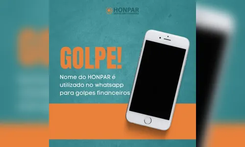 Golpistas usam o nome do Honpar para solicitar dinheiro