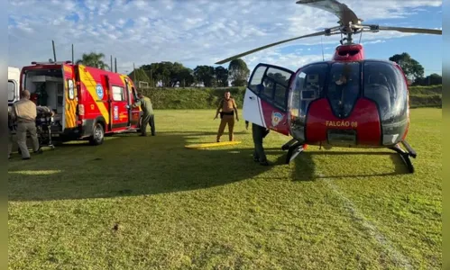 Homem fere a própria barriga com serra elétrica em Curitiba