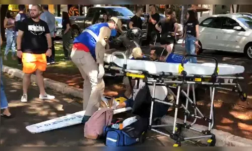 Jovem é atropelada enquanto comemora aprovação no vestibular