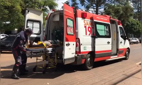 Motociclista sofre fratura após colisão na Av. Minas Gerais