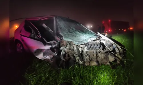 Motorista morre após batida frontal com caminhão no PR