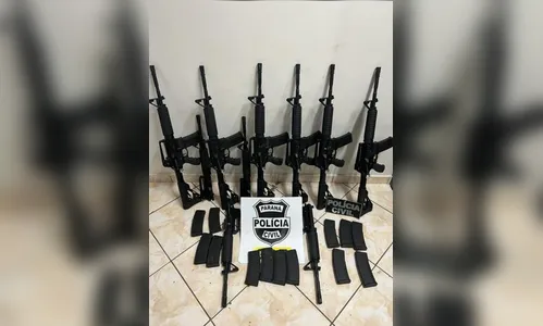 PCPR apreende fuzis e prende suspeito em Foz do Iguaçu