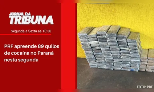 PRF apreende 89 quilos de cocaína no Paraná nesta segunda